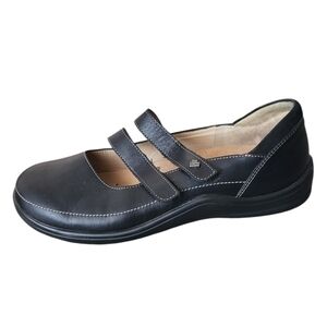 Finn Comfort Shoes Jerez Wide Model Black Comfort Beather Mary Jane Size 41